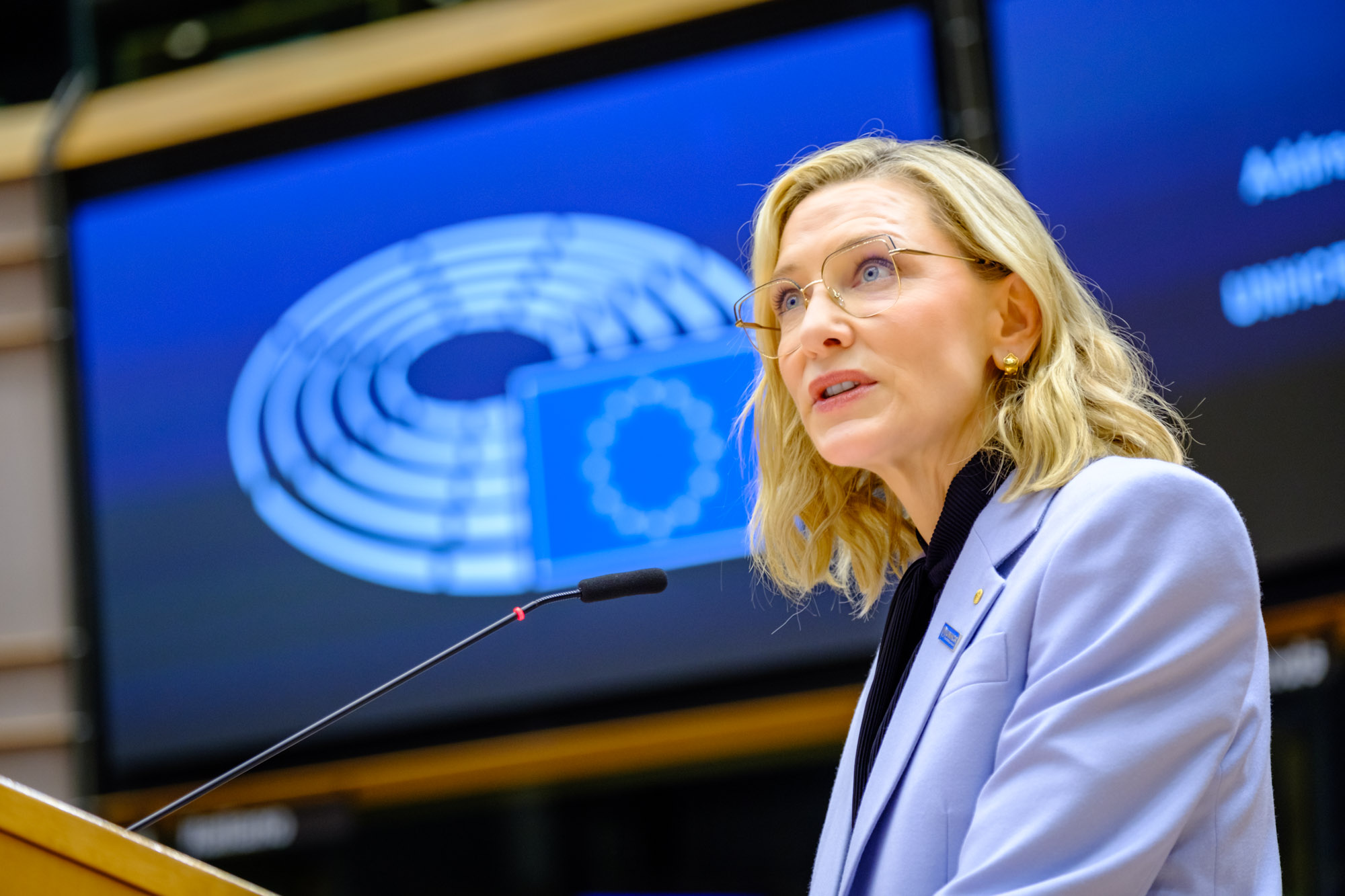 Cate Blanchett w Parlamencie Europejskim